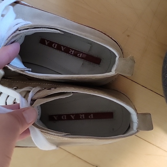 Prada Tan Suede High top sneakers - 5.5 - Picture 7 of 8